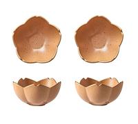 HDBCYUAZ Dipping Bowls 2Pack Sauce Dish Set Flower Shape Ceramic Appetizer Plates Dipping Bowls Mini Condiment Porelain Suacer Bowl Soy Sauce Vinegar Snack Seasoning Salad Olive Oil Sauce Dish(E)