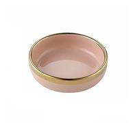 HDBCYUAZ Dipping Bowls Ceramic Sauce Dish Dipping Plate Small Dish Mini Butter Mustard Sushi Vinegar Soy Dish Seasoning Plates for Restaurant Bar Sauce Dish(Pink)