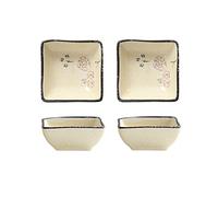 HDBCYUAZ Dipping Bowls Sauce Dish Ceramic Dipping Bowls Set Dip Mini Soy Sauce Dish for Ketchup BBQ Oliver Oil Vinegar Appetizer Seasoning Dishes Set of 2 Sauce Dish