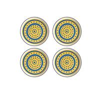 HDBCYUAZ Dipping Bowls Set of 4 Ceramic Sauce Dish Soy Sauce Dipping Plates Snack Sushi Fruit Appetizer Plates Side Dishes 4.33inches Sauce Dish(A)