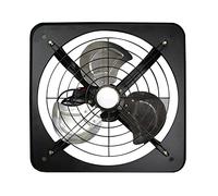 HDBCYUAZ Exhaust Fan 10inch Powerful Industrial Ventilation Extractor Metal Axial Exhaust Commercial Air Blower Fan for Kitchen Inline Window Fan, 45W, Black Ventilation Fan(UK)