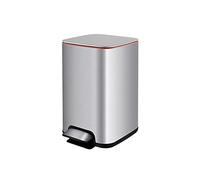 HDBCYUAZ Kitchen Trash Can Stainless Steel Trash Can With Deodorant Function, Foot-operated Trash Can Trash Can With Lid 8L/13L Indoor trash can(Silver,8L)