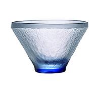 HDBCYUAZ Mini Colored Crystal Cup, Tea Cup, Matte Texture, Whiskey, Wine Glass, Water/Beverage Glass, 1.3 Oz(Blue)