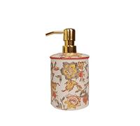 HDBCYUAZ Soap Dispenser French Hand-painted Vintage Ceramic Shower Gel Bottle Bathroom Sub-bottling Lotion Press Bottle Hand Sanitizer Bottle Dispenser for Hand Soap(E)