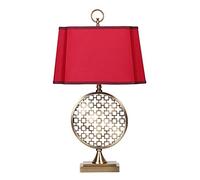 HDBCYUAZ Table Lamps Chinese Style Table Lamp Bedroom Bedside Lamp Classical Zen Chinese Style Living Room Retro Study Table Lamp LED Desk Lamp(C)