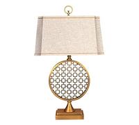 HDBCYUAZ Table Lamps Chinese Style Table Lamp Bedroom Bedside Lamp Classical Zen Chinese Style Living Room Retro Study Table Lamp LED Desk Lamp(A)