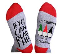 HDBD Christmas socks Adult Christmas Funny Cotton Socks If You Can Read This Gnomes Holiday Stockings