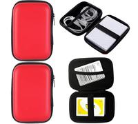 HDBHSBE 2PCS Card Carrying Case 5.5x3.9x1.6 Inch Card Storage Box with Zipper Waterproof Deck Case Easy to Use Game Holder Gift for Children Game Supplies Deck