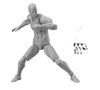 HDBHSBE Action Figures 5.90in Movable Joints Flexible Drawing Figures Model with Base Lightweight Posable Drawing Figure for Sketching, Painting, Artists (Male)