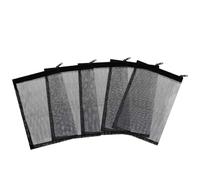 HDBHSBE Aquarium Filter Media Bags Fine Mesh Black with Zipper for Fish Tank Activated Carbon Ceramic Rings 5PCS Aquarium Bags