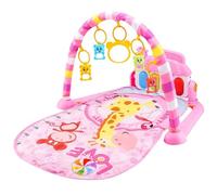 HDBHSBE Baby Playmat Cute Kick & Play Piano Baby Play Gym 3D Design Safe Gym with Musical, Light and Ring Bell Detachable Mat Fun Piano Crawling Mat, No Battery