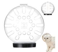 HDBHSBE Cat Muzzle, Transparent Cat Bubble Muzzle with Breathable Hole, Anti Bite Plastic Helmet for Grooming Bathing Shaving Nail Trimming Beauty for Grooming