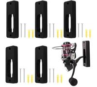 HDBHSBE Fishing Reel Holder, 5Pcs 3.74x1.38 Nylon Fishing Rack, Portable Reel Display Stand, Wall Mount Storage Holder, Multifunction Case, AccessoriesFishing