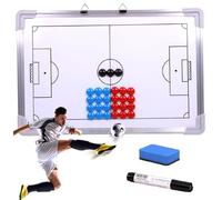 HDBHSBE Soccer Coaching Board 17.7x12 Magnetic Football Whiteboard Hanging Dry Erase Soccer Board Coaching Strategy Tactics For Teaching, Training And Game PlanSoccer