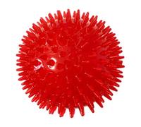 HDBHSBE Squeaky Dog Ball Pet Chewing Spikey Toy Non-Toxic Puppy Tooth Cleaning Toy Balls Red 6CMSpikey Dog Balls