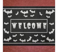 HDBMHDBM Door Mat Indoor Funny Doormats,Gothic Home Decor Crazy Bats Doormat, Welcome Bat Funny Doormat Home Decor