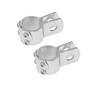 HDBUBALUS 1.25" 32 mm Highway Pegs Mount Engine Guard Crash Bars Foot Peg Clamps Fit for Harley Road King Street Glide Chrome