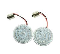 HDBUBALUS 2" 2X Rear 1156 LED Turn Signal LED light Panel Fit for Harley 2002-2013 Dyna Softail Sportster(Red)