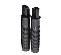 HDBUBALUS Black Billet CNC Motorcycle Foot Pegs Foot Rest Fit for Harley Style Male Mount Footpegs Footrest