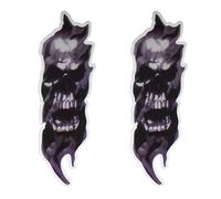 HDBUBALUS Car Motorcycles Sticker Front Fork Skull Decals Graphic Sticker Universal Fit for Car Truck Harley Yamaha Suzuki