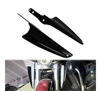 HDBUBALUS Front Fork Mount Wind Deflectors Compatible with Harley Electra Glide Road King Street Glide 1995-2020 (Color:Black)