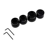 HDBUBALUS Front Rear Axle Nut Covers Axle Caps Fit for Harley Sportster XL 1200 Dyna Softail Fat Boy Touring Street Road Electra Tri Glide 4 pcs Black