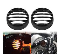 HDBUBALUS Grill Turn Signal Lens Aluminium Rear Turn Signal Covers Fit for Harley Sportster 2016-up