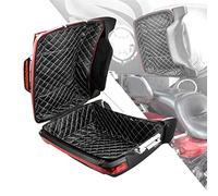 HDBUBALUS King Tour Pack Liners Touring Pak Inserts Fit for Harley Touring Electra Road King Street Glide Ultra Limited 2014-Later (Diamond White Stitching)