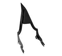 HDBUBALUS Motorcycle 16" Rear Passenger Backrest Sissy Bar Rear Backrest Cushion Passenger Backrest Pad Fit For Harley Touring 2009-2023 Black