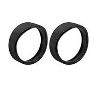 HDBUBALUS Motorcycle 4.5 Inch Fog Light Tirm Ring Visor Style 4 1/2" Auxiliary Light Passing Lamp Bezel Compatible with Harley Touring Road King Gloss Black 1 Pair