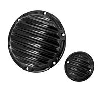 HDBUBALUS Motorcycle 6 Holes Fence Derby Cover Timing Timer Cover Engine Timing Cover Derby Cover Devery Cover Timing Cover Fit For Sportster XL, XR 2004-2023 Black