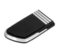 HDBUBALUS Motorcycle Brake Pedal Pad Fit For Harley Softail Street Bob Fat Bob 2018-up Black & White