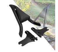 HDBUBALUS Motorcycle Detachable Rear Passenger Backrest Sissy Bar Rear Backrest Cushion Fit for Harley Touring Road King Road Glide Street Glide 1997-2008 Black