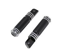 HDBUBALUS Motorcycle Foot Pegs Knurled Surfaces Footrests Front Rear Footpegs Fit for Harley Touring Sportster Softail Dyna Black