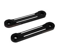 HDBUBALUS Motorcycle Front Flush Fork Turn Signals Brackets Shock absorber LED Side Lamp For Harley Touring Street Glide Road King 1998-2021 (Color: Black&White)
