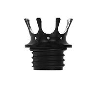 HDBUBALUS Motorcycle Fuel Tank Cap Gas Cap Vented King Crown with Right-Hand Threads Fit for Harley Sportster Dyna Touring Road King Softail Trike Freewheeler FLRT Black