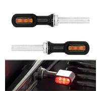 HDBUBALUS Motorcycle LED Rear Turn Signal Tail Lights Indicator Light Running Brake Lights Fit For Harley Cruiser, Chopper 2 Pair
