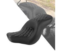 HDBUBALUS Motorcycle One-piece Seat Driver& Passenger Seat Fit for Harley Softail Low Rider FXLR FXLRS FXLRST 2018-later (#1 Seat-Rhombus)