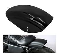 HDBUBALUS Motorcycle Rear Fender 7" Flat Fender Short Mudguard Compatible with Harley Sportster Iron 883 1200 72 Bright Black 1986-2022