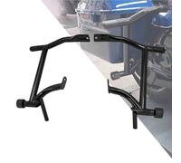 HDBUBALUS Motorcycle Saddle Bag Guards Crash Bars + Decorative Wheel Fits for Harley Touring Street Glide Road King Electra Glide 2009-up (Color: Black Decorative Wheel)