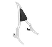 HDBUBALUS Motorcycle Sissy Bar Detachable Split Passenger Backrest Pad Fit for Harley Softail Breakout 2013-2023 Fat Boy FLFBS 2018-2023 Chrome