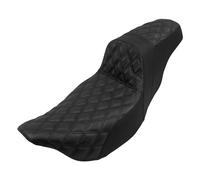 HDBUBALUS Two Up Motorcycle Seat Front Rear Driver Passenger Seat Fit For Harley Touring 2009-2023 Black