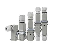 HDC HA 4 5 6 8 Pin Heavy Duty Connector 10A Rectangle Plugs Socket Male 1Pcs(GRAY)