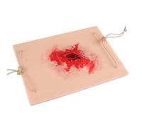 HDCCDM Emergency Simulated Wound Care Model, Wearable Skin Module for Simulating Traumatic Wounds, Trauma Model, Surgical Wound Packing Training Kit, for Practice First Aid Skills