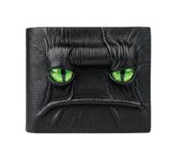 HDCKC Magical Horror Demon Eyes Wallet,Men's 3D Genuine Leather Dragon Eye Wallet,Funny Horror Handmade wallet, Carved Custom Personalized,Standard Size,Vegan Leather,Multicolor
