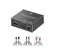 HDCP audio extractor + TOSLINK SPDIF optical audio converter + 3.5mm RCA, 4K x 2K 3D audio splitter