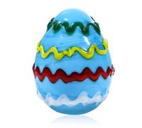 HDCRYSTALGIFTS 1PC Blue Crystal Easter Egg Decoration,Colorful Glass Easter Eggs Easter Egg Decorations for Indoor Outdoor Table Party School Home Office Egg Hunt Gift Kids Baby Women Men