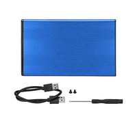 HDD Enclosure 2.5 Inch USB 3.0 External Hard Drive Case Aluminum Alloy Anti Static SATA SSD Enclosure for Mac OS X Vista Lightweight Portable 5Gbps Data Transfer (Blue)