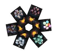 HDdais Mystery Dice Set D&D, 7PCS Resin DND Polyhedral Dice Set with Multi Styles, Random Pattern, Blind Bag for Role Playing Games and Tabletop Game