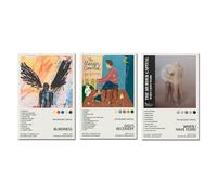 HDDNMLOH The Murder Capital Poster Album Cover Limited Edition Posters (Set of 3) Unframed 8in x 12in(20x30cm) Canvas Poster Wall Art Decor Print Picture Paintings for Living Room Bedroom Decoration